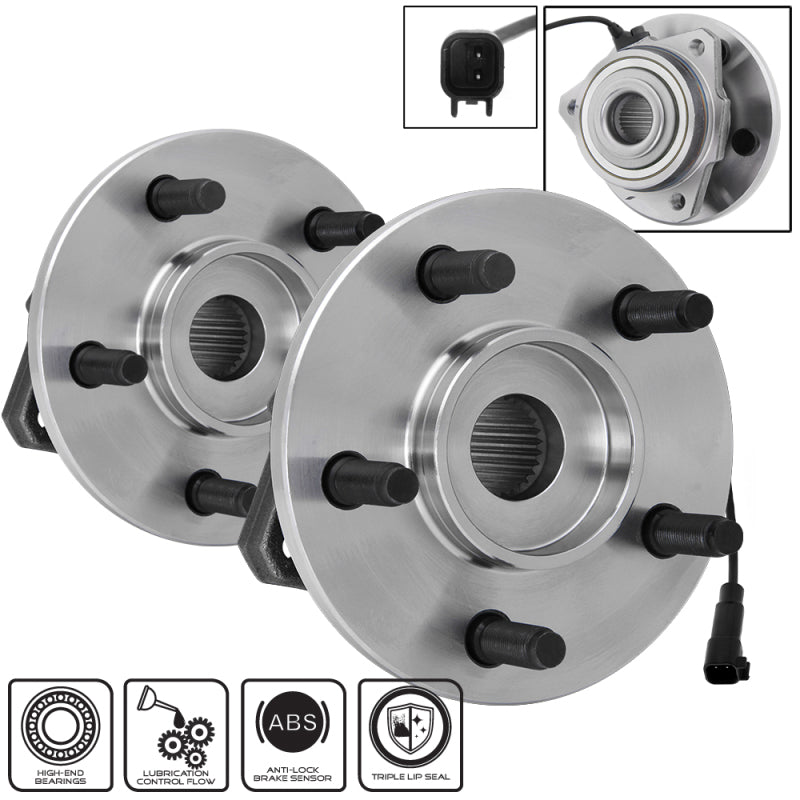Spyder xTune Wheel Bearing and Hub Abs Jeep Liberty 02-07- Front Left and Right BH-513176-77 9939686
