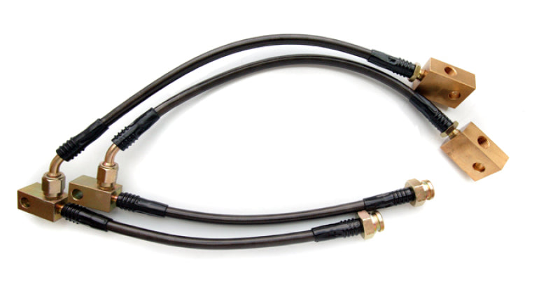 Agency Power AP 02+ 350Z Front Brembo Caliper Steel Braided Brake Lines AP-Z33B-405