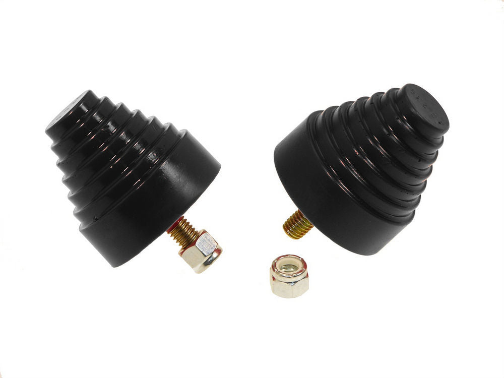 Prothane Bump Stop 2-1/4 x 2-1/4 Stepped Cone Pair - 191318BL