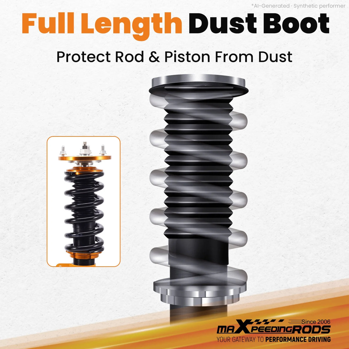 MaXpeedingrods Coilovers for BMW 5 Series E60 Sedan AWD 2004-2010, 24-Level Adjustable Damping