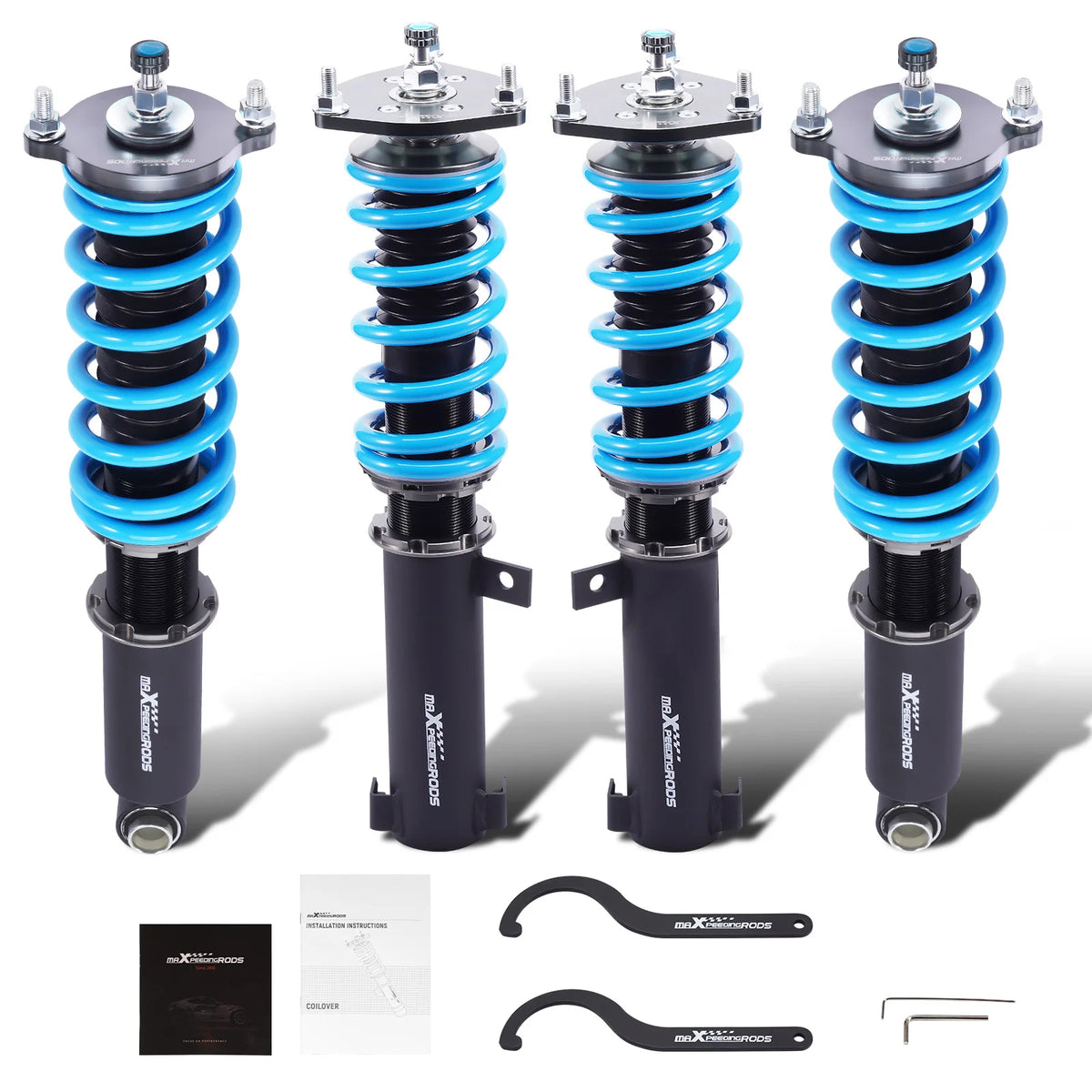MaXpeedingrods T6 Coilovers, 24-Way Damping, for Mitsubishi Galant and Legnum VR-4 EC5A/EC5W 1999-2003, 2.5L V6