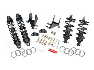 Aldan American Coilover Kit, Nighthawk Series, Front/Rear, Single Adjustable, Black Anodized, 450 - 7000182