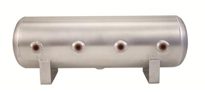 Air Lift Air Tank, 2.5 Gallons Volume, Aluminum, Natural, Each - 11958