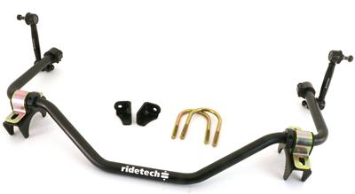 Ridetech Sway Bar, MUSCLEbar, Hollow, Steel, Black Powdercoated, Rear, 1 in., Buick, Chevy - 11249122
