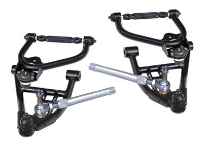 Ridetech Control Arms, Tru Turn StrongArms Package, Tubular, Steel, Silver Powdercoated, Buick - 11329599