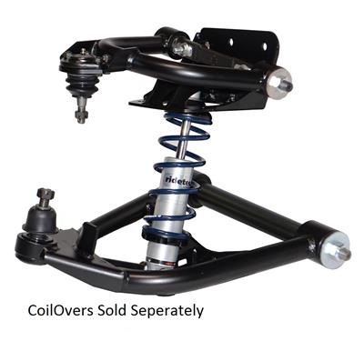 Ridetech Control Arms, Tubular, Bolt-in Ball Joint Plate Type, Forged Steel, Black Powdercoated - 11362699