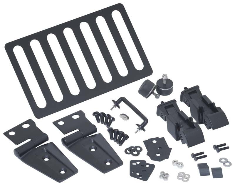 Kentrol 07-18 Jeep Wrangler JK Hood Kit - Textured Black 80588