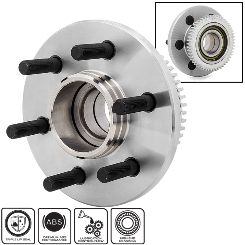 Spyder xTune Wheel Bearing & Hub Front for 1997-04 Dodge Dakota 2WD 4 Wheel Abs BH-515033 9936258