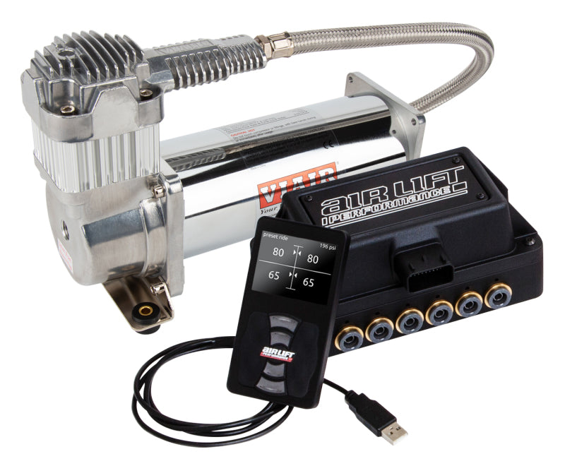 AIRLIFT 3P (3/8" Air Line,2.5 Gallon Lightweight Raw Aluminum Tank)