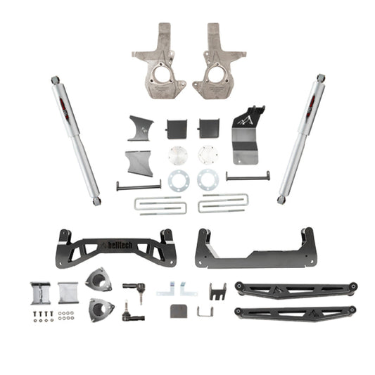 Belltech 07-16 Chevrolet Silverado / GMC Sierra 1500 4WD 7-9" Suspension Lift Kit w/ Shocks 150201BK