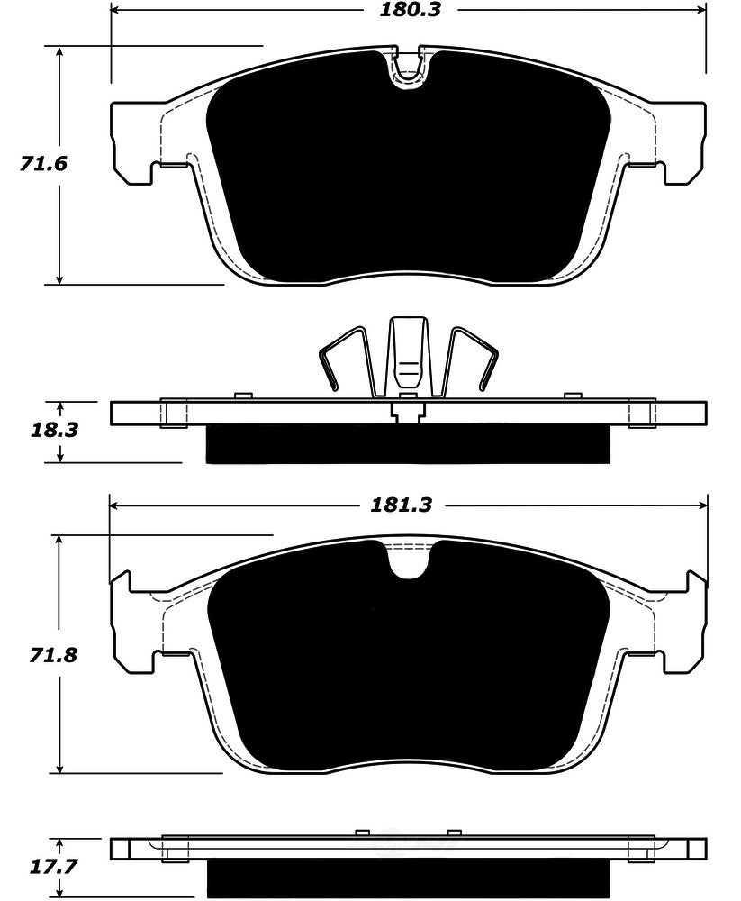 Porterfield Brake Pads for 2016 Volvo XC60 From Chassis 789938
