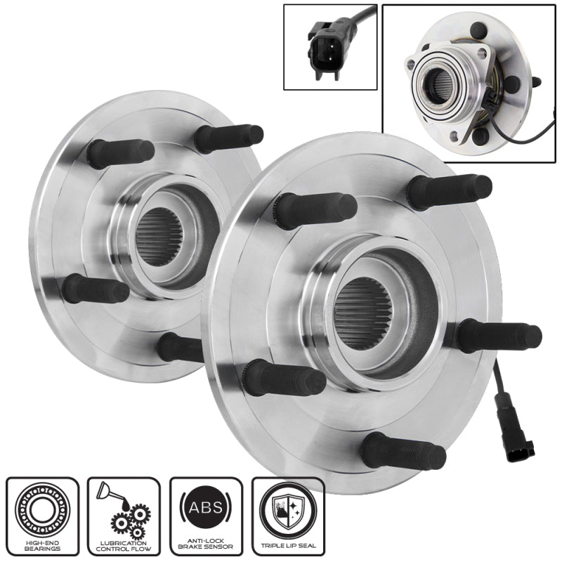 Spyder xTune Wheel Bearing and Hub Abs Dodge Ram 1500 09-12 - Front Left and Right BH-515126-26 9939150