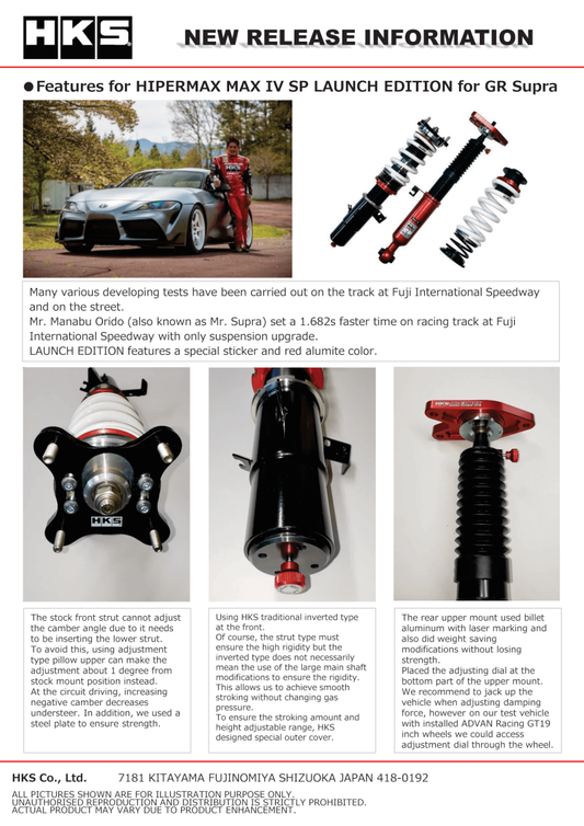 HKS Max 4 SP Launch Edition DB42/DB22/DB82 Full Kit 80250-AT003L