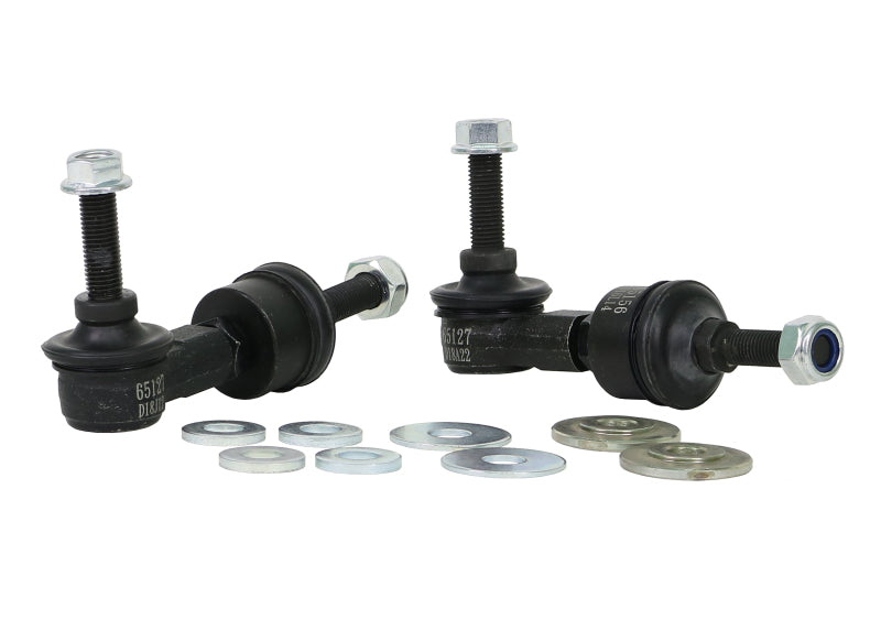 Whiteline Sway Bar Link Kit Heavy Duty Adj Steel Ball Nissan 240SX 1989-1998 - Rear