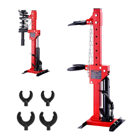 Strut Spring Compressor, 4.5 Ton/9920 LBS Hydraulic Jack Capacity, 1 Ton Rated Compression Force, Auto Strut Coil Spring Compressor Tool, Hydraulic Spring Compressor for Strut Spring Removing