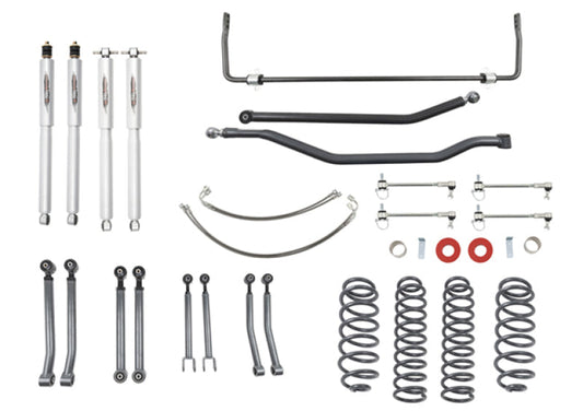 Belltech 07-17 Jeep Wrangler Rubicon Unlimited JK 4dr 4in Trail Perf Lift Kit w/ Rear Sway Bar 153201TPS