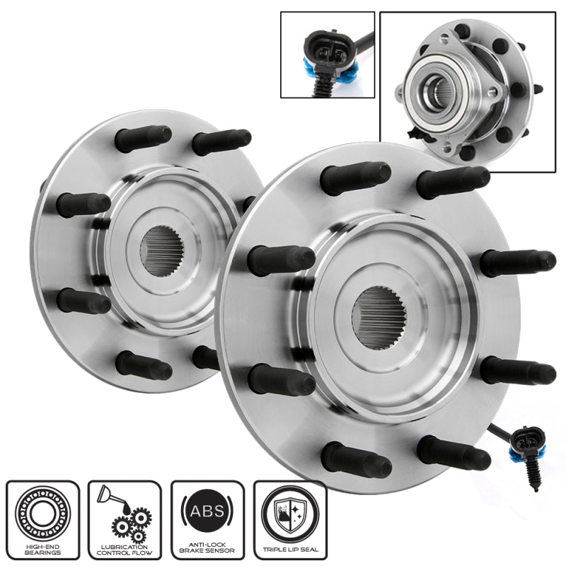 Spyder xTune Wheel Bearing and Hub Abs Chevy Avalanche 02-03 - Front Left and Right BH-515086-86 9939341