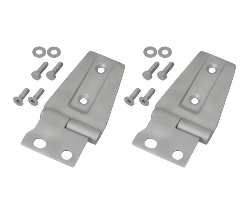 Kentrol 07-18 Jeep Wrangler JK Hood Hinge Pair Bare Grey 40572
