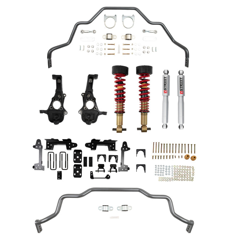 Belltech Lowering Kit 2019+ GM Silverado / Sierra 1500 4WD All Cabs - 2-5in Fr / 6in R 1041HK