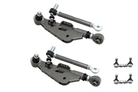 APEXi A'PEXi - EXV Front Adjustable Lower Control Arm + Stabilizer End Link (Pillow Ball) - Nissan 180SX, 240SX, Silvia S13