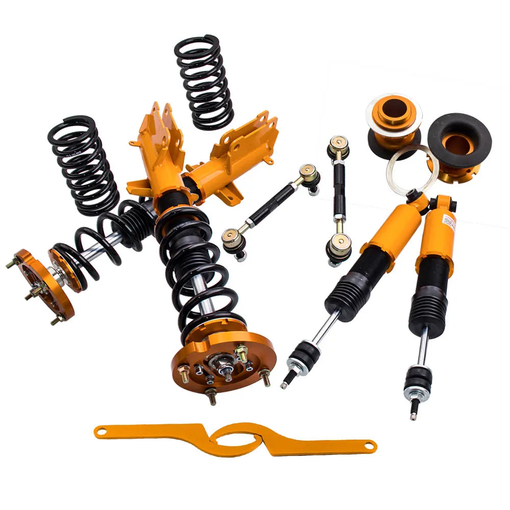 MaXpeedingrods golden adjustable coilovers for 2005-2014 Ford Mustang