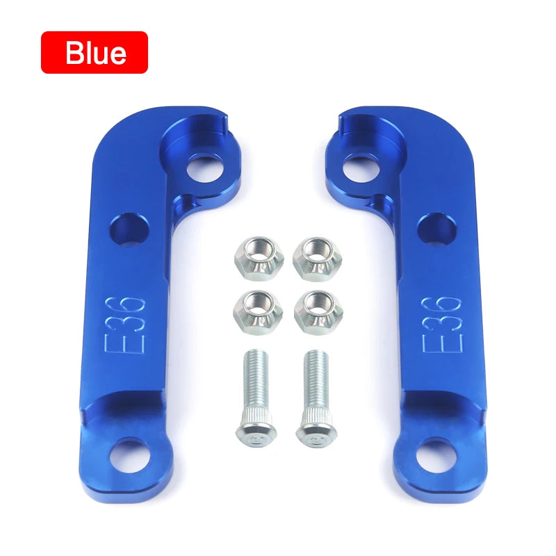 BMW 3 Series E36 Non-M3 Steering Angle Kit, Bolt-On Adapters for About 25% More Lock, CNC Aluminum, Pair