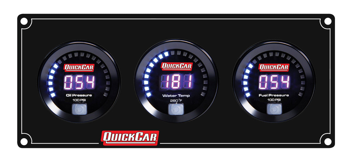 Digital 3 Gauge Panel OP /WT/FP100 - 673018