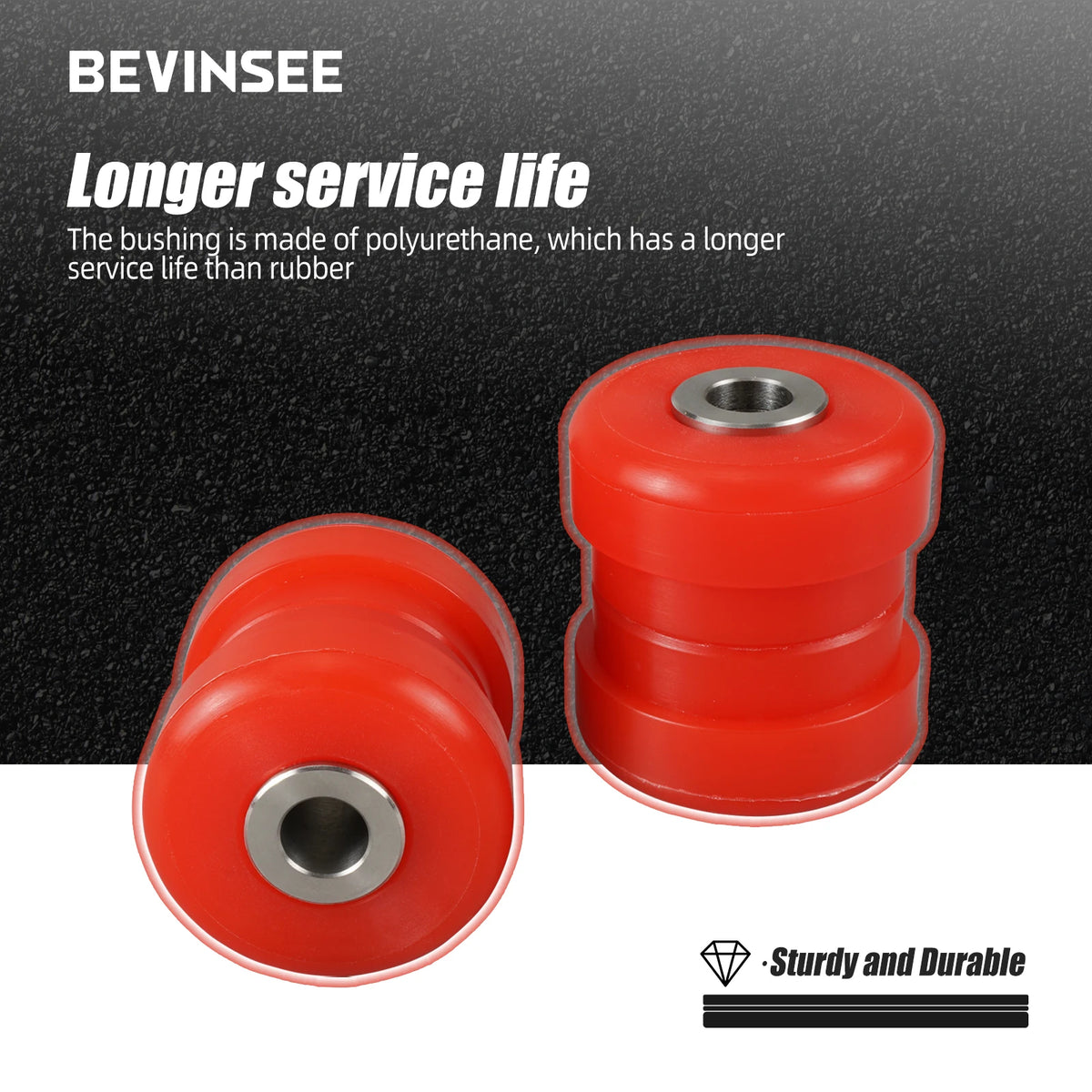 1992-2005 BMW 3 Series E36 E46 and 2003-2008 Z4 E85 Rear Upper Outer Control Arm Bushing Kit, 80A Poly