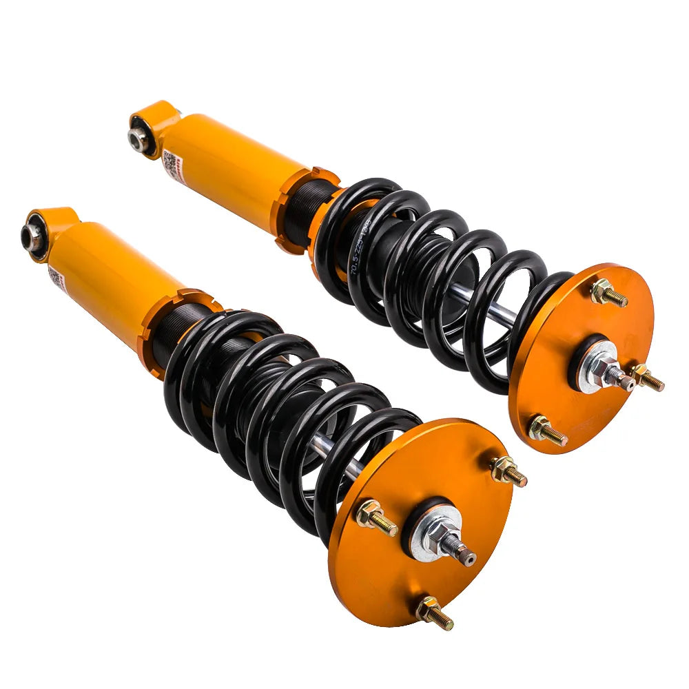MaXpeedingrods Coilovers for Toyota Supra MA70 GA70 JZA70 1986-1993 and Soarer Z20, 24-Way Damping, Gold