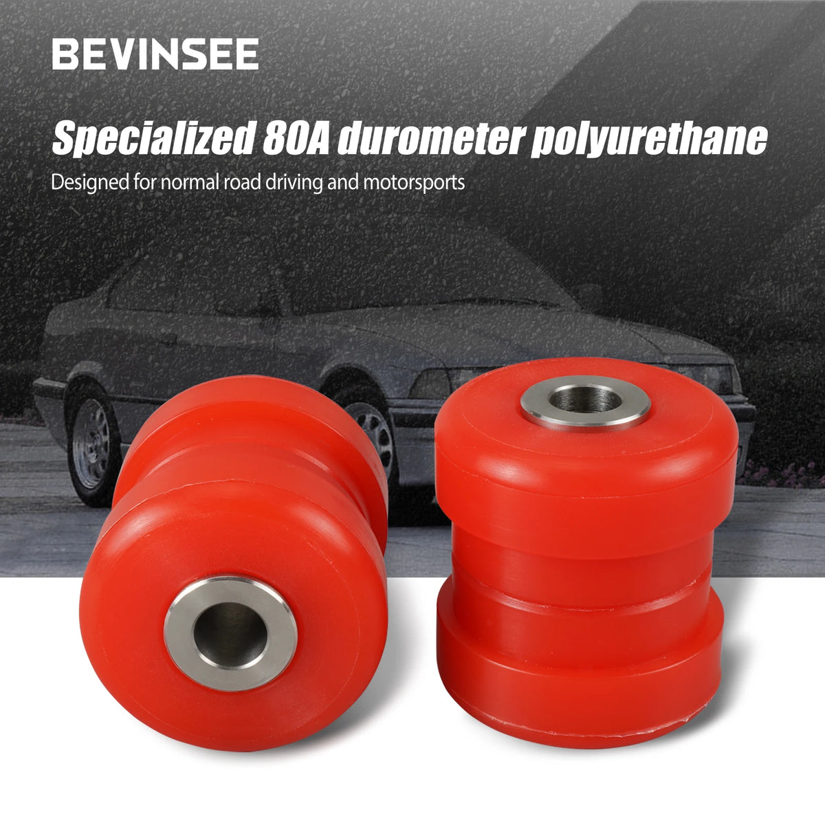 1992-2005 BMW 3 Series E36 E46 and 2003-2008 Z4 E85 Rear Upper Outer Control Arm Bushing Kit, 80A Poly
