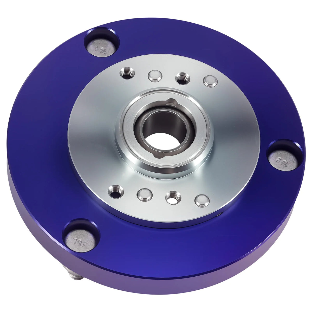 1998-2005 BMW 3 Series E46 Front Adjustable Pillow Ball Camber Plates, Aluminum, Blue