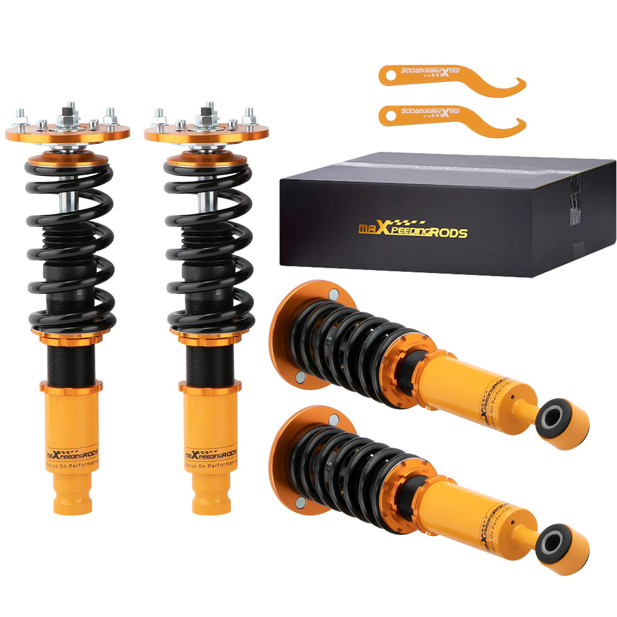 MaXpeedingrods Coilovers for Mitsubishi Eclipse 2G D31A D32A D33A D38A 1995-1999, Camber Plates