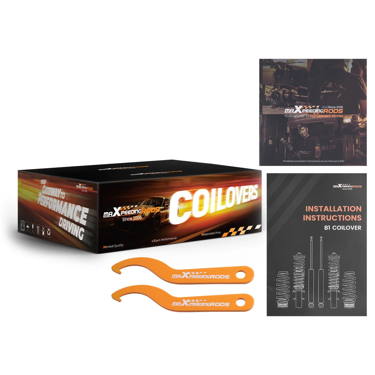 MaXpeedingrods Coilovers for VW Jetta GLI Mk7 2019-Present, Golf Mk7/Mk7.5 and Audi A3 8V (Multi-Link Rear)