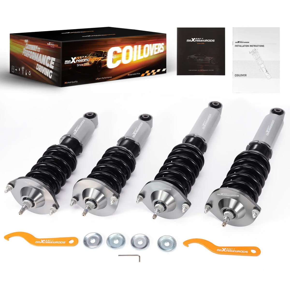 MaXpeedingrods 24-way adjustable coilover kit for the 1989-2005 Mazda MX-5 Miata NA and NB