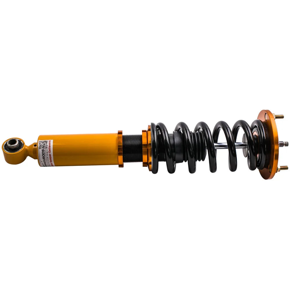 MaXpeedingrods Coilovers for Toyota Supra MA70 GA70 JZA70 1986-1993 and Soarer Z20, 24-Way Damping, Gold