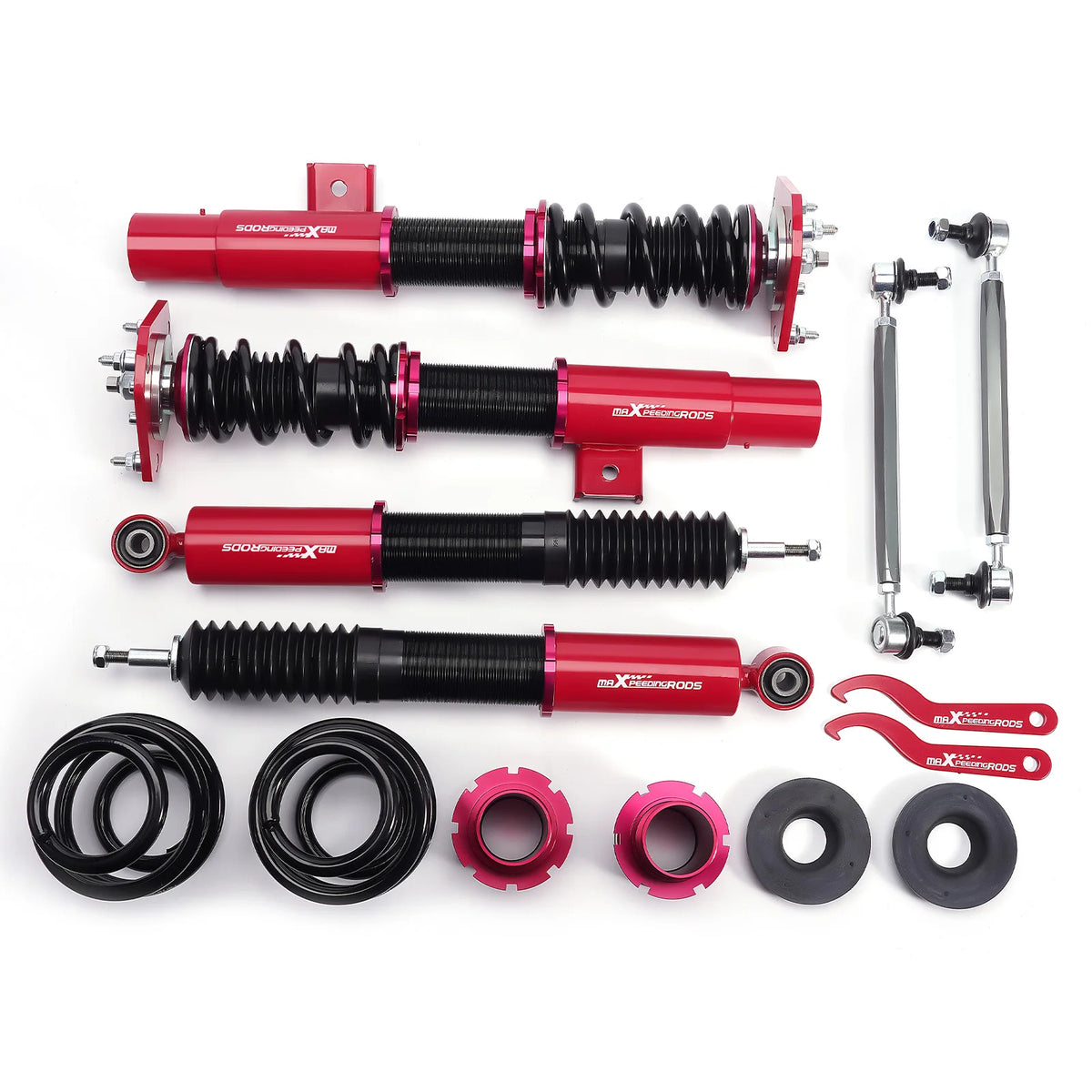 MaXpeedingrods Coilovers for VW Jetta Mk5 2006-2011, Jetta Mk6 2011-2018 and Golf Mk5/Mk6 (54.5 mm Struts)