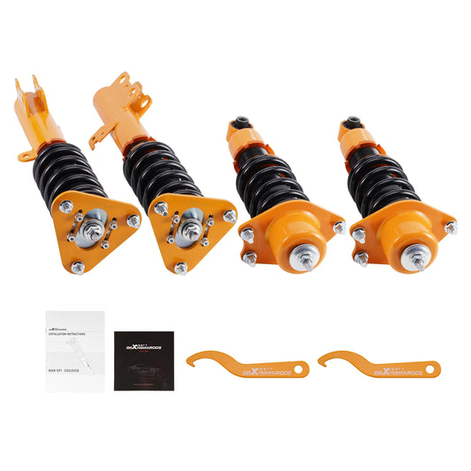 MaXpeedingrods gold coilovers with black springs for 2005-2010 Scion tC 1st gen