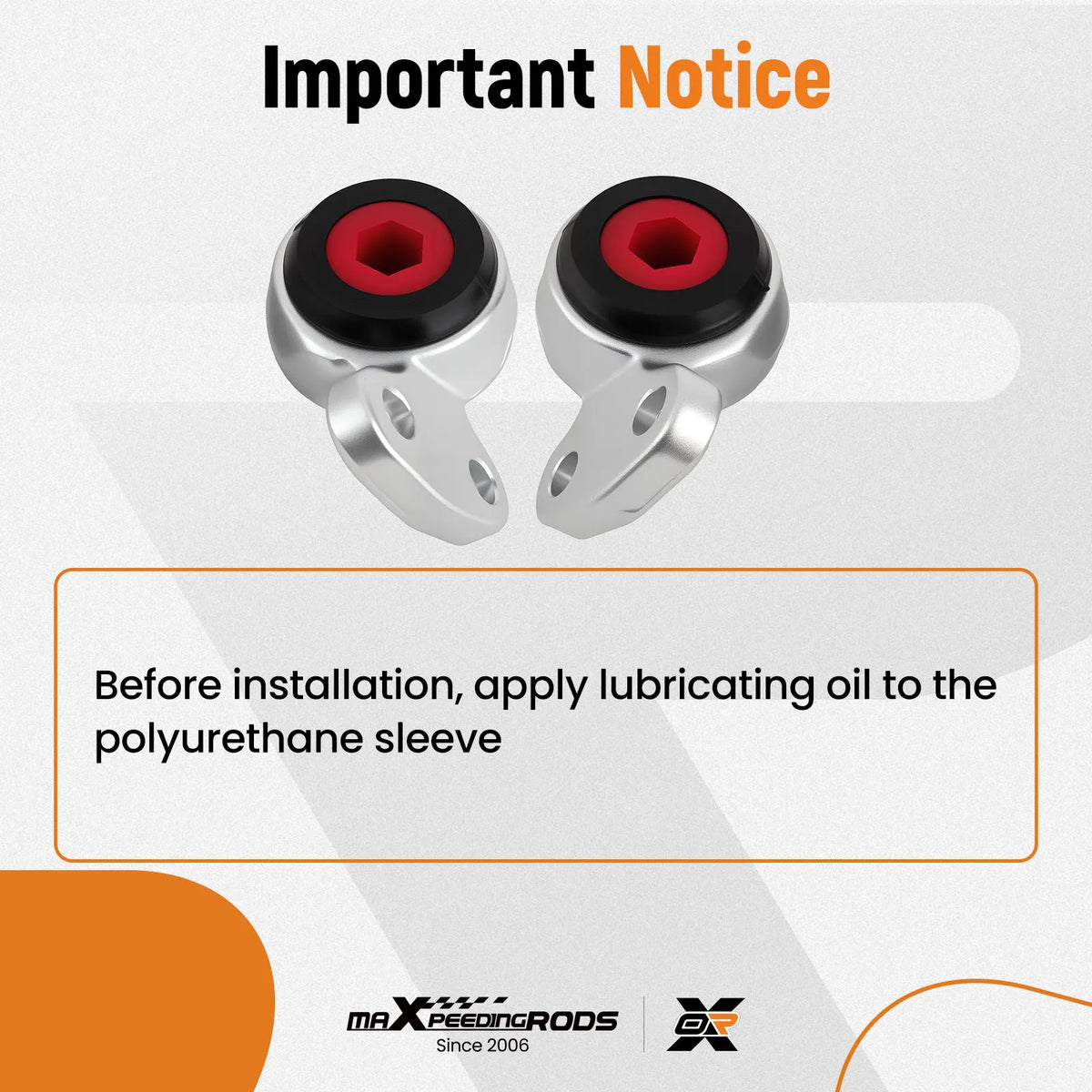 1999-2005 BMW 3 Series E46 and Z4 E85 Front Lower Control Arm Bushings, Polyurethane, Pair