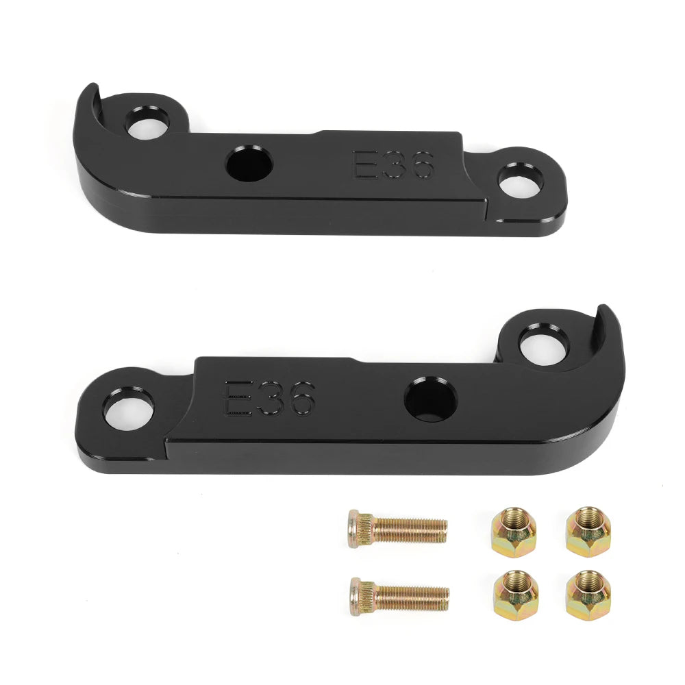 BMW E36 M3 Steering Lock Adapter Kit for Increased Turn Angle, Drift Lock Spacers, Aluminum