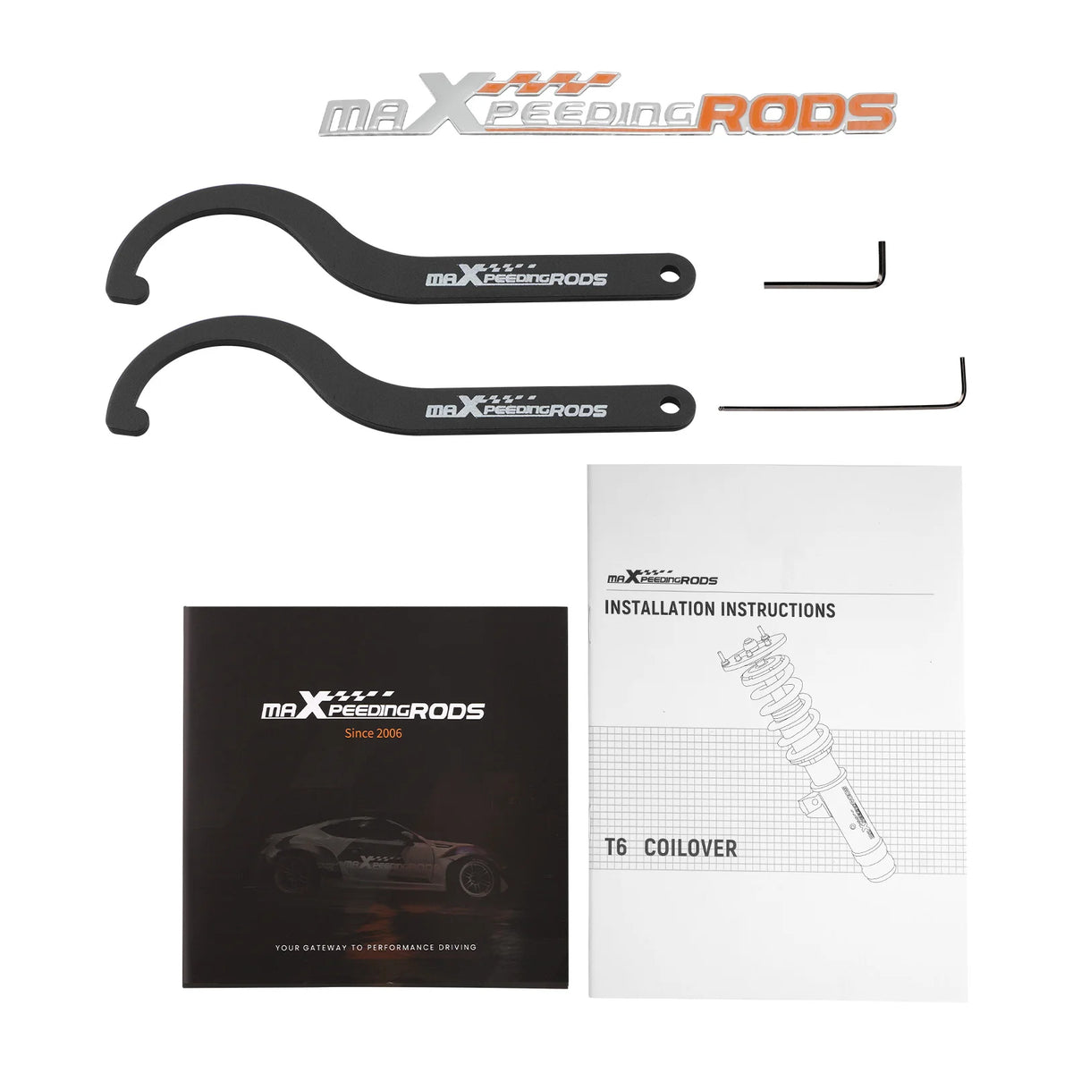 MaXpeedingrods T6 Coilovers for Chevrolet Impala 2014-2020, Malibu 2013-2015 and Buick Regal FWD 2011-2017