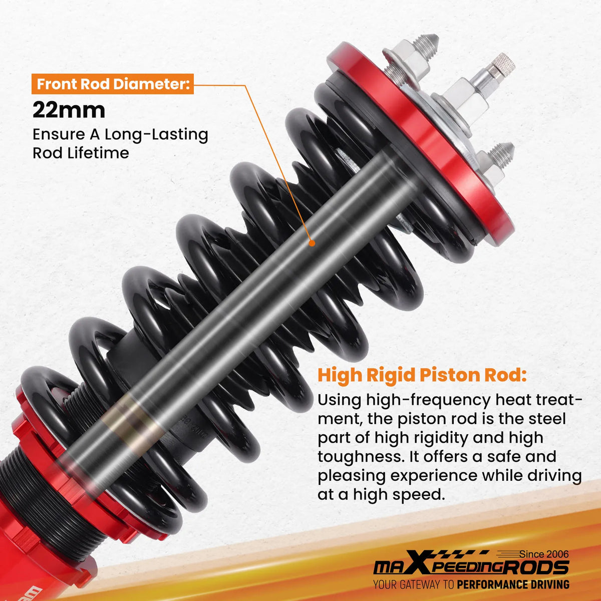 MaXpeedingrods 24-level adjustable coilovers for 1996-2000 Honda Civic EJ EK EM