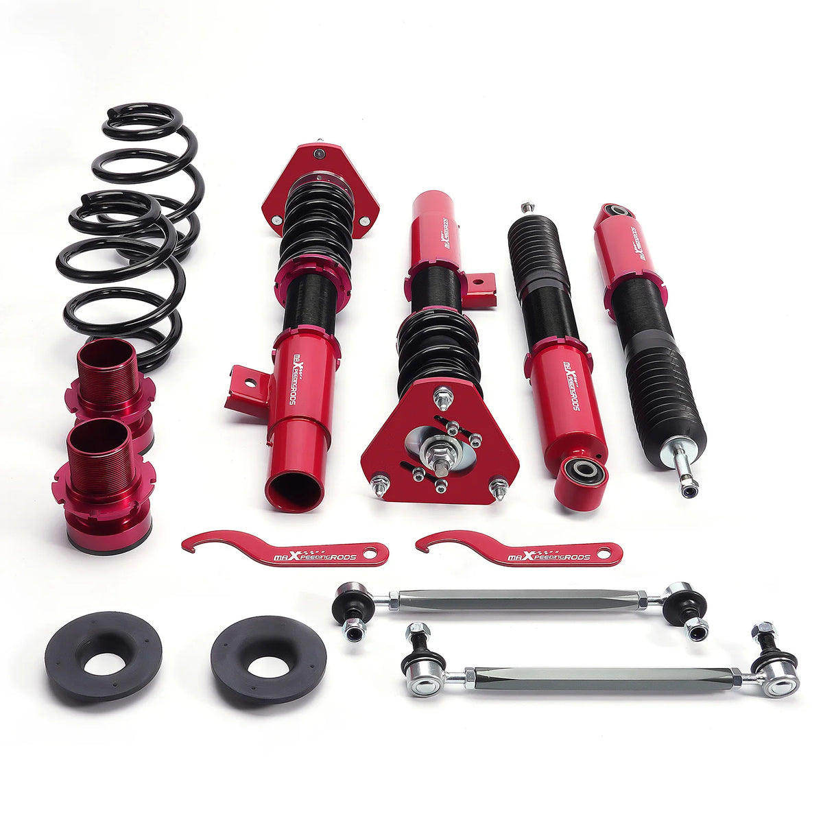 MaXpeedingrods Coilovers for VW Jetta Mk5 2006-2011, Jetta Mk6 2011-2018 and Golf Mk5/Mk6 (54.5 mm Struts)