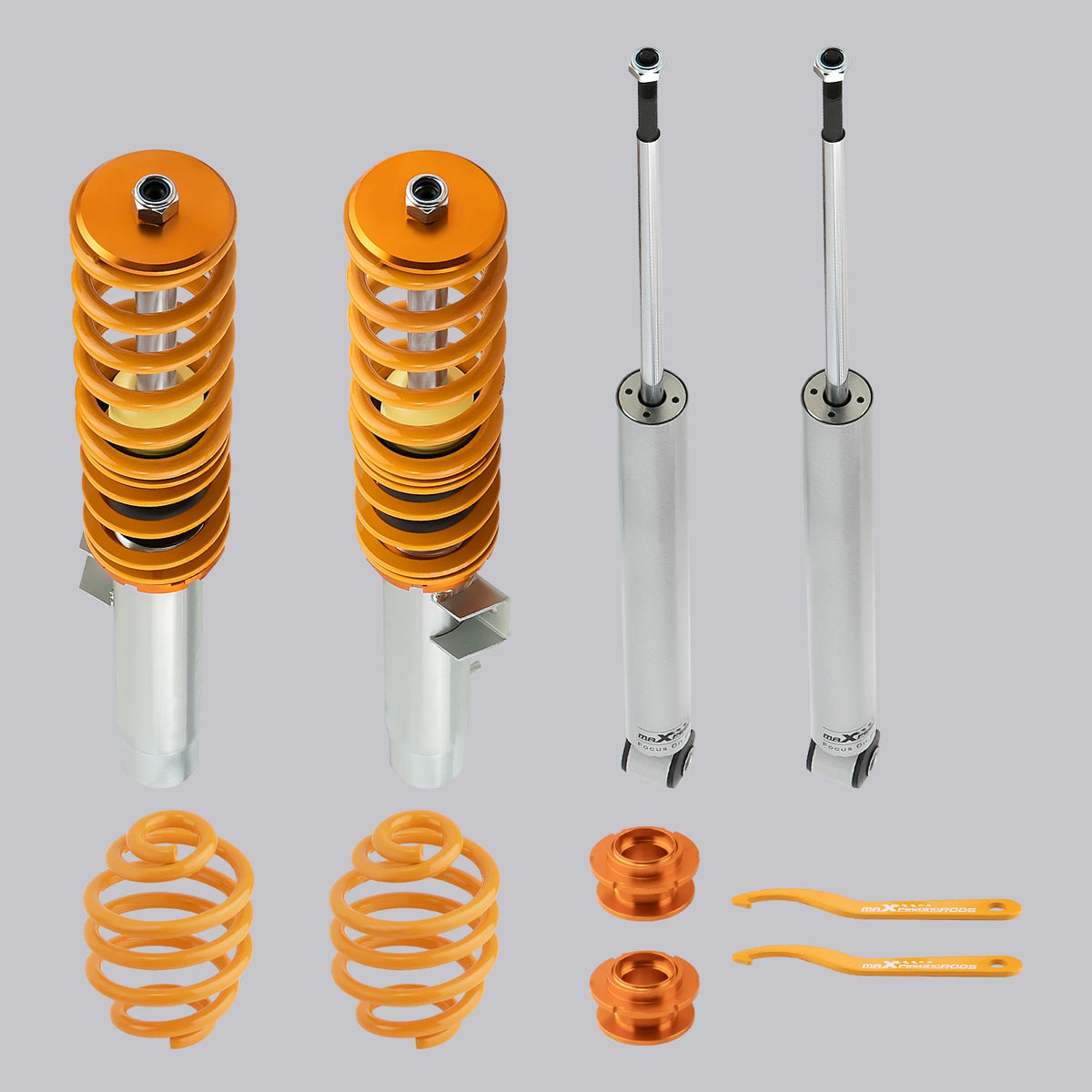 MaXpeedingrods Coilovers for BMW 3 Series E46 Sedan, Coupe and Touring RWD 1998-2006, Non-Adjustable