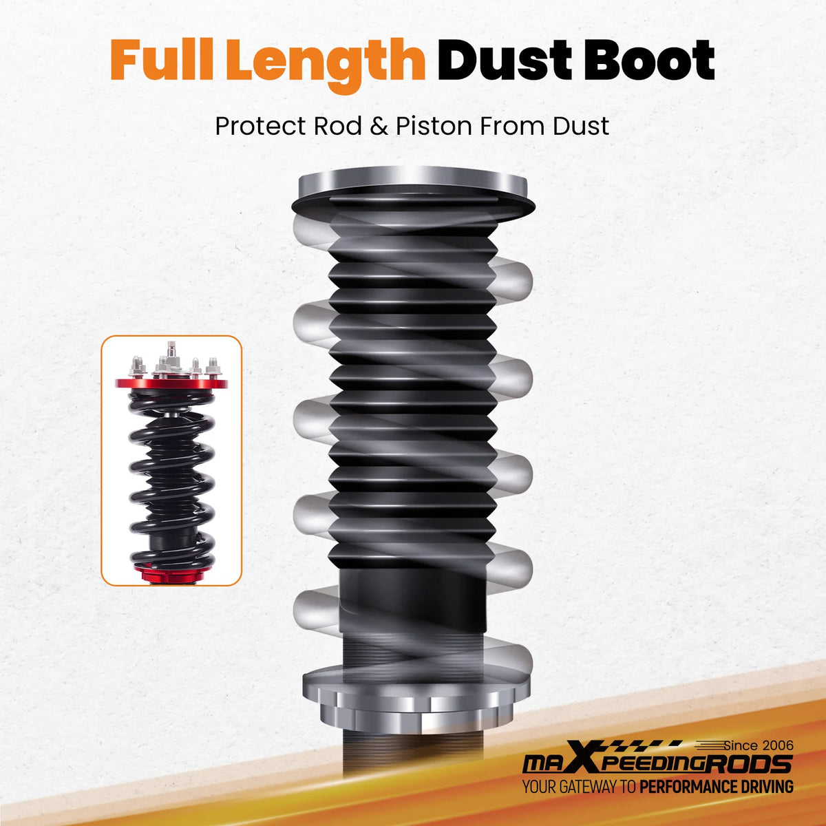 MaXpeedingrods red front coilover pair for the 2008-2012 Honda Accord and Acura TSX