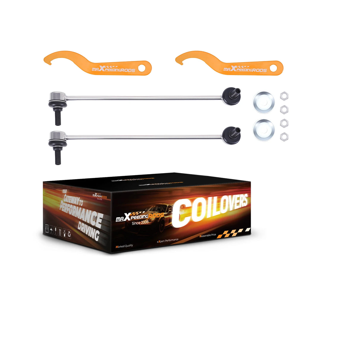 MaXpeedingrods Coilovers for Hyundai Genesis Coupe 2-Door 2010-2016, 24-Level Damping with Camber Plates