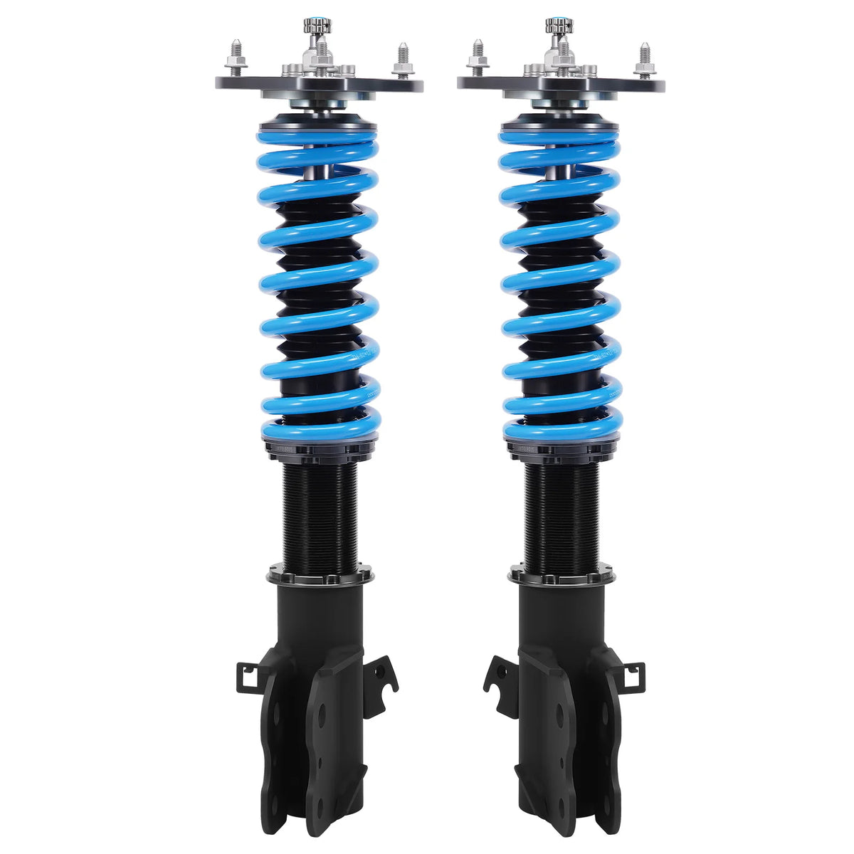 MaXpeedingrods T6 Coilovers for Subaru Legacy BM 2010-2014, 24-Way Damping, Height Adjustable, Black and Blue