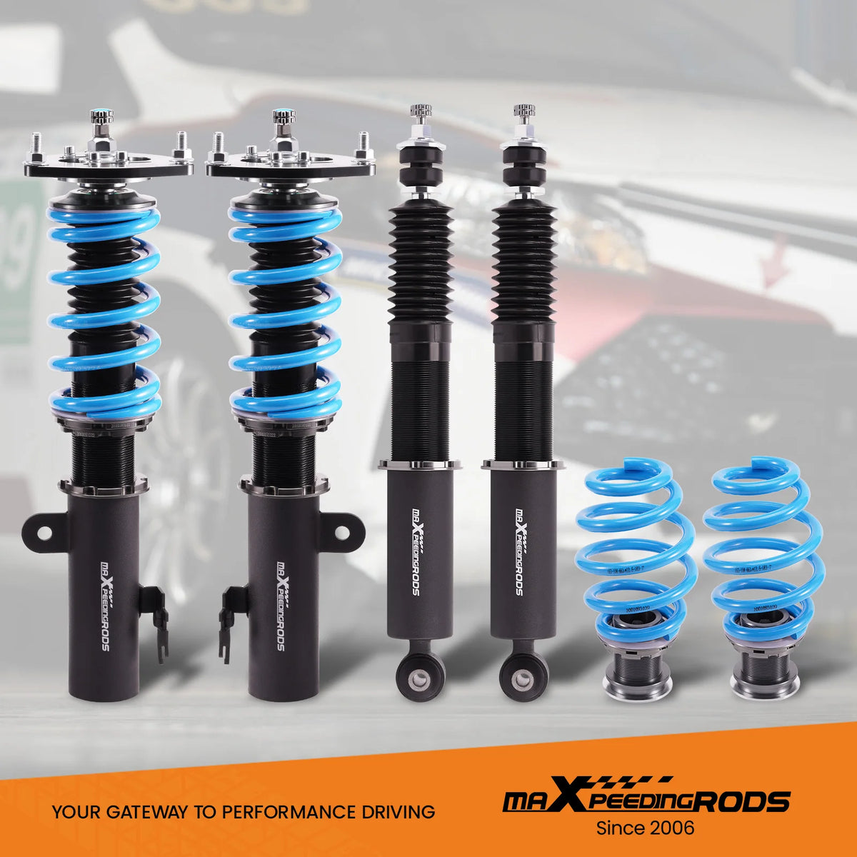 MaXpeedingrods COT6 Coilovers, 24-Way Damping, for Scion tC AGT20 2011-2016 and Toyota Zelas 2011-2016