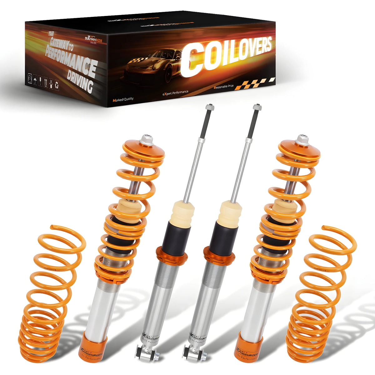 MaXpeedingrods Coilovers for BMW 5 Series E39 Sedan RWD 1995-2003, 520i 525i 528i 530i 520d 530d