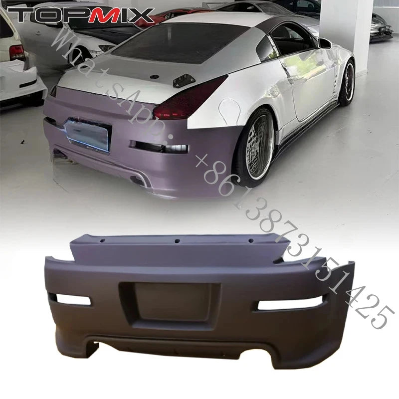 Exterior body kit with front bumper, rear bumper and side skirts for the 2002-2008 Nissan 350Z Z33 coupe