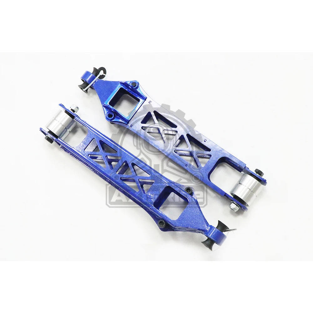 BMW E81 E82 E87 E88 E90 E91 E92 Rear Drop Knuckle Kit with Adjustable Arms, Stainless Steel